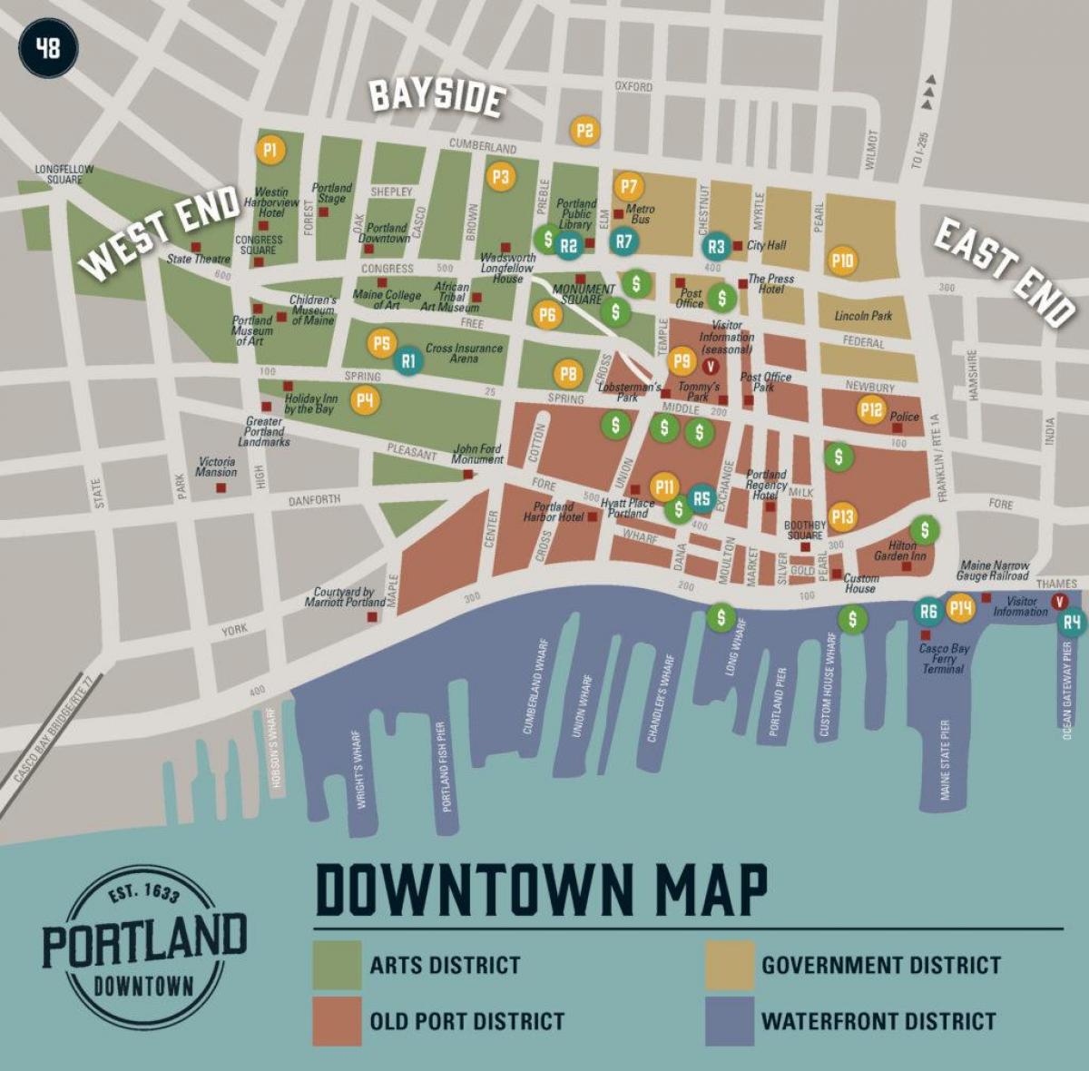 aplicativo de mapa de Portland