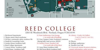 Mapa da reed College,